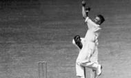 Larwood in action